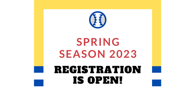 Spring Season 2023 Registration is Open!